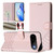 Google Pixel 11 / Pixel 11 Pro Honeycomb Embossing RFID Leather Phone Case - Pink