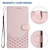 Google Pixel 11 / Pixel 11 Pro Honeycomb Embossing RFID Leather Phone Case - Pink