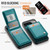 Google Pixel 11 / Pixel 11 Pro JEEHOOD J06 British Style RFID MagSafe Card Bag PU Phone Case - Green