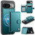 Google Pixel 11 / Pixel 11 Pro JEEHOOD J09 Buckle Card Bag MagSafe Magnetic Style RFID Leather Phone Case - Green