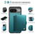 Google Pixel 11 / Pixel 11 Pro JEEHOOD J09 Buckle Card Bag MagSafe Magnetic Style RFID Leather Phone Case - Green