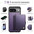 Google Pixel 11 / Pixel 11 Pro JEEHOOD J09 Buckle Card Bag MagSafe Magnetic Style RFID Leather Phone Case - Purple