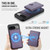 Google Pixel 11 / Pixel 11 Pro JEEHOOD J09 Buckle Card Bag MagSafe Magnetic Style RFID Leather Phone Case - Purple