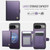 Google Pixel 11 / Pixel 11 Pro JEEHOOD J09 Buckle Card Bag MagSafe Magnetic Style RFID Leather Phone Case - Purple