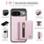Google Pixel 11 / Pixel 11 Pro JEEHOOD J12 Exquisite RFID MagSafe Zipper Card Bag Phone Case - Pink