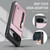 Google Pixel 11 / Pixel 11 Pro JEEHOOD J12 Exquisite RFID MagSafe Zipper Card Bag Phone Case - Pink