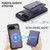 Google Pixel 11 / Pixel 11 Pro JEEHOOD J12 Exquisite RFID MagSafe Zipper Card Bag Phone Case - Purple