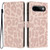 Google Pixel 11 / Pixel 11 Pro Leopard Print Wallet Vegan Leather Phone Case with Lanyard - Pink