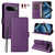 Google Pixel 11 / Pixel 11 Pro Litchi Texture RFID Blocking 3-Card Wallet Leather Phone Case - Purple