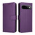 Google Pixel 11 / Pixel 11 Pro Litchi Texture RFID Blocking 3-Card Wallet Leather Phone Case - Purple