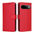 Google Pixel 11 / Pixel 11 Pro Litchi Texture RFID Blocking 3-Card Wallet Leather Phone Case - Red
