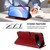 Google Pixel 11 / Pixel 11 Pro Litter Panda Embossing RFID Leather Phone Case with Lanyard - Wine Red