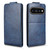 Google Pixel 11 / Pixel 11 Pro Magnetic Vertical Flip Leather Phone Case with Buckle - Blue