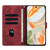 Google Pixel 11 / Pixel 11 Pro Mandala Embossed Retro Frosted Leather Phone Case - Red