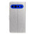 Google Pixel 11 / Pixel 11 Pro Mirrored Buckle Vegan Leather Phone Case with Small Black Cord - Silver