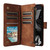 Google Pixel 11 / Pixel 11 Pro Multifunctional Multi-Card Wallet Phone Leather Case - Brown