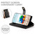 Google Pixel 11 / Pixel 11 Pro Nine Card-slot Zipper Wallet Bag Leather Phone Case - Black