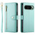 Google Pixel 11 / Pixel 11 Pro Nine Card-slot Zipper Wallet Bag Leather Phone Case - Mint Green