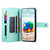 Google Pixel 11 / Pixel 11 Pro Nine Card-slot Zipper Wallet Bag Leather Phone Case - Mint Green