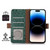 Google Pixel 11 / Pixel 11 Pro Ostrich Pattern Genuine Leather RFID Phone Case - Green