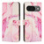 Google Pixel 11 / Pixel 11 Pro Painted Marble Pattern Leather Phone Case - Rose Gold