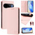 Google Pixel 11 / Pixel 11 Pro RC01 Dual-Folded Magnetic Suction RFID Leather Phone Case - Pink