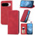 Google Pixel 11 / Pixel 11 Pro Retro Skin Feel Magnetic Flip Leather Phone Case - Red
