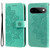 Google Pixel 11 / Pixel 11 Pro Seven-petal Flowers Embossing Leather Phone Case - Green