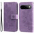 Google Pixel 11 / Pixel 11 Pro Seven-petal Flowers Embossing Leather Phone Case - Light Purple
