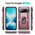 Google Pixel 11 / Pixel 11 Pro Shockproof TPU + PC Phone Case with Holder - Rose Gold