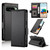 Google Pixel 11 / Pixel 11 Pro Side Buckle Magnetic Frosted Leather Phone Case - Black