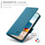 Google Pixel 11 / Pixel 11 Pro Side Buckle Magnetic Frosted Leather Phone Case - Blue