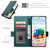Google Pixel 11 / Pixel 11 Pro Side Buckle Magnetic Frosted Leather Phone Case - Dark Green