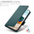 Google Pixel 11 / Pixel 11 Pro Side Buckle Magnetic Frosted Leather Phone Case - Dark Green