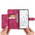 Google Pixel 11 / Pixel 11 Pro Skin Feel Flowers Embossed Wallet Leather Phone Case - Wine Red