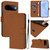 Google Pixel 11 / Pixel 11 Pro Skin Feel Solid Color Leather Phone Case with Lanyard - Brown
