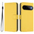 Google Pixel 11 / Pixel 11 Pro Skin Feel Solid Color Leather Phone Case with Lanyard - Lemon Yellow