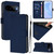 Google Pixel 11 / Pixel 11 Pro Skin Feel Solid Color Leather Phone Case with Lanyard - Navy Blue