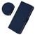 Google Pixel 11 / Pixel 11 Pro Skin Feel Solid Color Leather Phone Case with Lanyard - Navy Blue