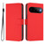 Google Pixel 11 / Pixel 11 Pro Skin Feel Solid Color Leather Phone Case with Lanyard - Red