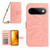 Google Pixel 11 / Pixel 11 Pro Skin Feel Sun Flower Embossed Flip Leather Phone Case with Lanyard - Pink