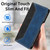 Google Pixel 11 / Pixel 11 Pro Skin Feel Two-tone RFID Blocking Vegan Leather Phone Case - Blue