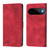 Google Pixel 11 / Pixel 11 Pro Skin-feel Embossed Leather Phone Case - Red