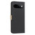 Google Pixel 11 / Pixel 11 Pro Splicing Color Hollow Flower Pattern RFID Leather Phone Case - Black