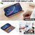 Google Pixel 11 / Pixel 11 Pro Splicing Color Hollow Flower Pattern RFID Leather Phone Case - Brown