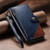 Google Pixel 11 / Pixel 11 Pro Splicing Zipper Wallet Vegan Leather Phone Case with Strap - Blue