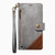 Google Pixel 11 / Pixel 11 Pro Splicing Zipper Wallet Vegan Leather Phone Case with Strap - Gray