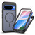 Google Pixel 11 / Pixel 11 Pro Starry Sky Matte Magnetic TPU Hybrid PC Phone Case with Screen Protector - Black