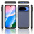 Google Pixel 11 / Pixel 11 Pro Starry Sky Matte Two-Tone TPU Hybrid PC Phone Case with Screen Protector - Blue