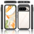 Google Pixel 11 / Pixel 11 Pro Starry Sky Solid Color Shockproof TPU Clear PC Phone Case - Red